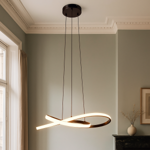 Lampada a sospensione nera design, Tanya