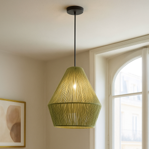 Lampada a sospensione verde rustica, Holly