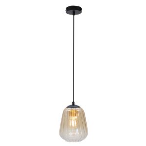 Lampada a sospensione ambrata design, Sue