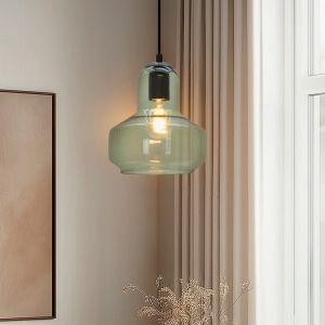 Lampada a sospensione verde design, Sabina