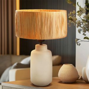 Lampada da tavolo di carta marrone, Daisy, con interruttore