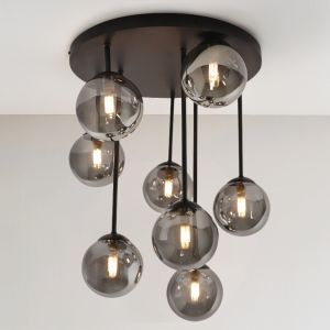 Lampada da soffitto grigia design, Stacy
