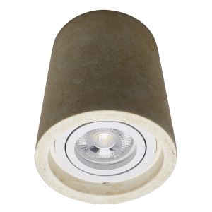 Faretto da superficie in cemento beige, Marcella