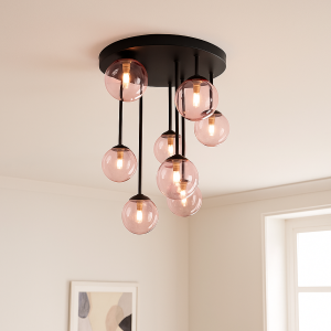 Lampada da soffitto rosa design, Stacy