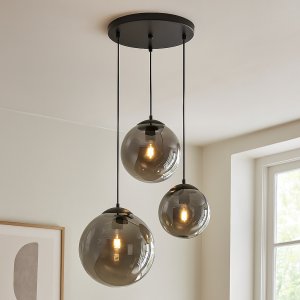 Lampada a sospensione nera design, Dolf