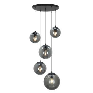 Lampada a sospensione nera design, Dolf