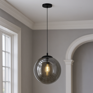 Lampada a sospensione nera design, Dolf