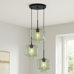 Lampada a sospensione verde retrò, Anniek