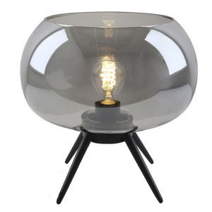 Lampada da tavolo grigia design, Vidro, con interruttore