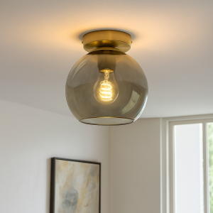 Lampada da soffitto grigia design, Giada