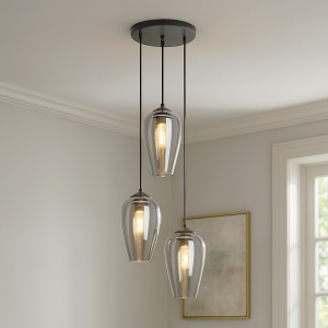 Lampada a sospensione grigia design, Andy