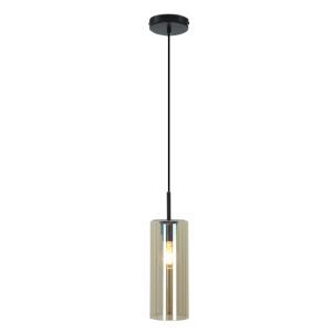 Lampada a sospensione per tavolo da pranzo ambrata moderna, Gaya