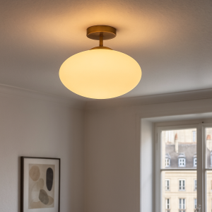Lampada da soffitto bianca design, Kimi