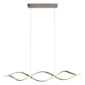 Lampada a sospensione argenta design, Kuno, 45W, 3000K LED, dimmer in 3 fasi