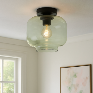Lampada da soffitto verde retrò, Anniek