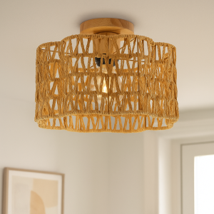 Lampada da soffitto di carta marrone, Mickey
