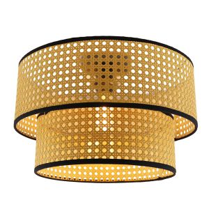 Lampada da soffitto in rattan marrone, Kirsten
