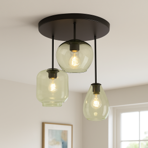Lampada da soffitto verde moderna, Caia