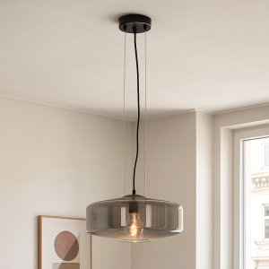 Lampada a sospensione grigia design, Sevda