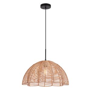 Lampada a sospensione in rattan marrone, Heather