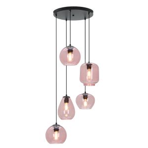 Lampada a sospensione rosa moderna, Caia