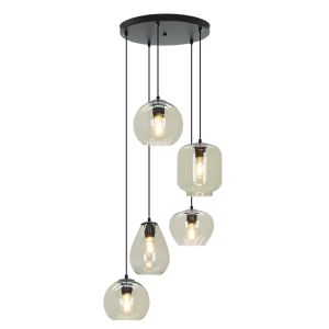 Lampada a sospensione verde moderna, Caia