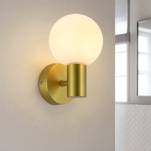 Applique per bagno dorata moderna, Amer, IP44