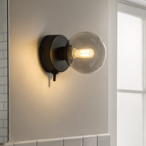 Applique per bagno nera moderna, Amer, IP44