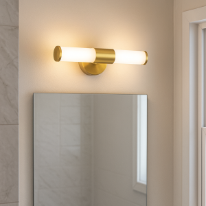 Applique per bagno dorata moderna, Callum, IP44
