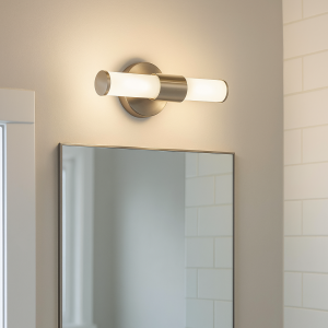 Applique per bagno in nichel moderna, Callum, IP44