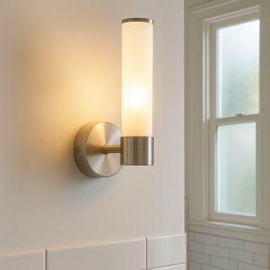 Applique per bagno in nichel moderna, Callum, IP44