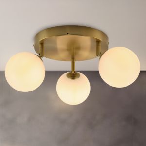 Lampada da soffitto da bagno bianca moderna, Amer, IP44