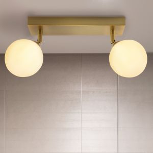 Lampada da soffitto da bagno bianca moderna, Amer, IP44