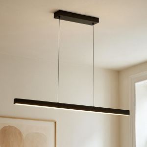 Lampada a sospensione nera moderna, Iwan, 18W, 3000K LED