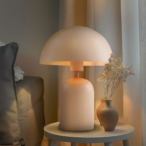 Lampada da tavolo rosa moderna, Isha, con interruttore