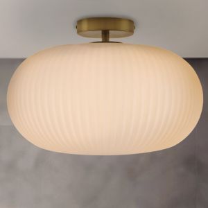 Lampada da soffitto da bagno bianca design, Elliot, IP44