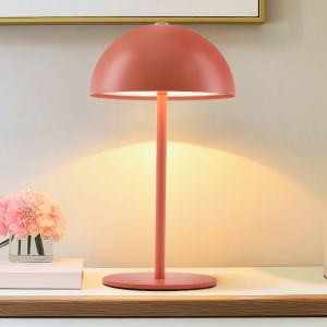 Lampada da tavolo terracotta retrò, Douwe, 4W, dim to warm LED, controllo touch