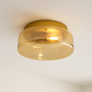 Plafoniera ambrata design, Byron
