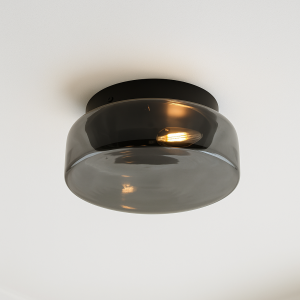 Plafoniera grigia design, Byron