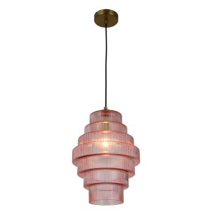 Lampada a sospensione rosa retrò, Paris