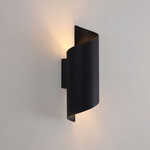 Lampada da parete up down nera moderna, Selda