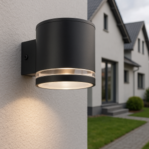 Applique da esterno solare nera moderna, Tommy, 1W, 2700K LED, IP54