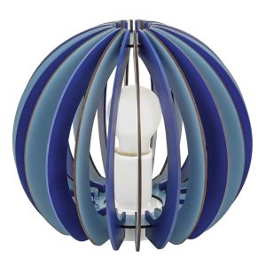 Lampada da tavolo per bambini blu in legno, Babette