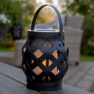 Lampada da tavolo da esterno in plastica nera, Alkan, 0,15W, 3000K LED, IP44