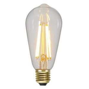 Filamento dimmerabile 3 step E27 ST64 Edison, 6,5w bianco extra atmosferico (2100k)