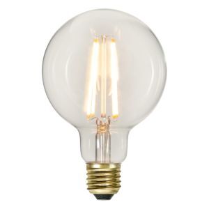 Lampadina grande con filamento E27 dimmerabile a 3 gradini G95, 6w bianco extra atmosferico