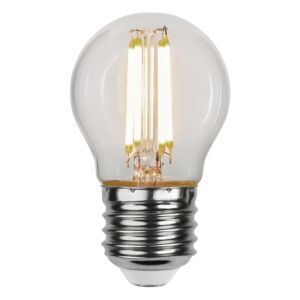 Lampada a sfera E27 dimmerabile a 3 gradini, 4w bianco caldo (3000k)