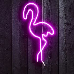 Lampada da esterno rosa metallo, Flamingo, 5,8W, rosa LED, IP44