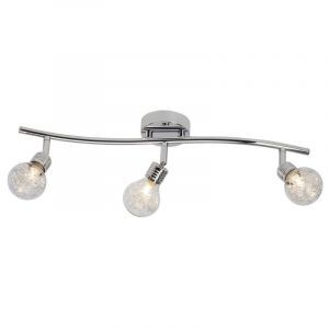Faretto da soffitto cromato in vetro, Joleyn
