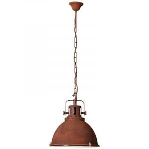 Lampada a sospensione color ruggine industriale, Alexi